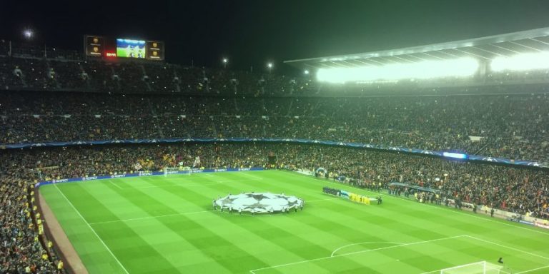 Estádio de futebol na Champions