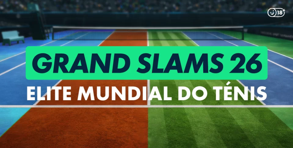 grand slams de ténis em 2026 apostas desportivas
