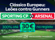 sporting arsenal liga campeoes free bets apostas