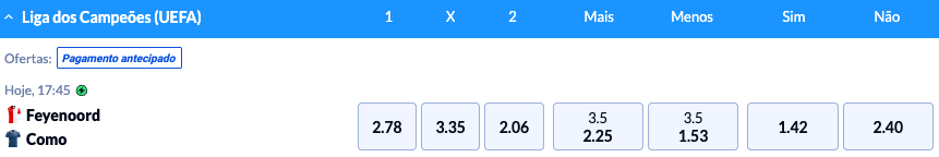 pagamento antecipado futebol